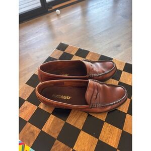 Sebago Classic Brown Leather Penny Loafer Shoes WoMens Size 9.5 Mens  7.5